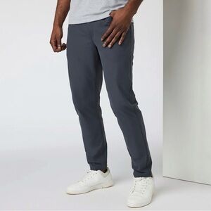 Vuori Meta Pant Athletic Slim Trouser Charcoal Grey 38 x 31